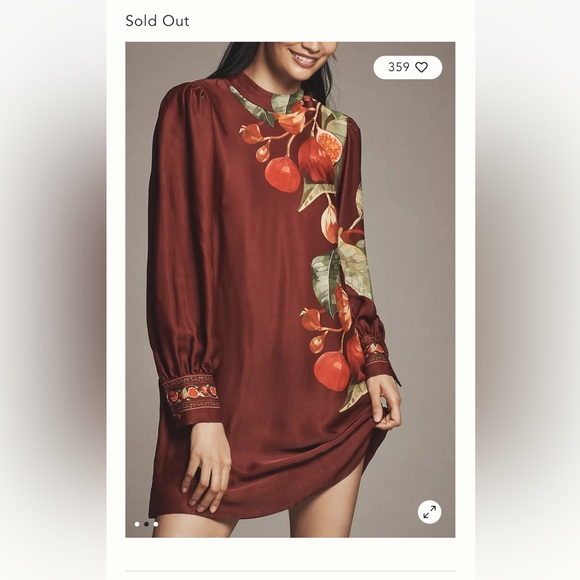 FARM RIO Floral Print Long Sleeve Dress size XXS - Picture 2 of 10